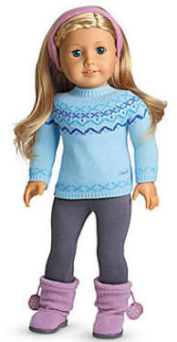 american girl doll real fair isle sweater set
