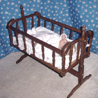 doll cradle for Berenguer Reborns, Middletons, Bitty Baby