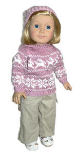 handmade doll sweater