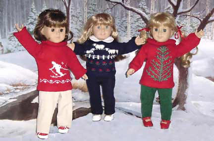 Handmade Doll sweater fits  your 18" or American Girl Doll!
