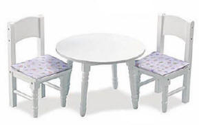 table and chairs for baby doll