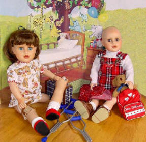 Sew Able Dolls with accessories