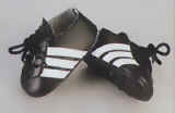 Black soccer shoes