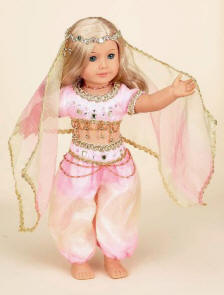 18" Doll belly dancing outfit