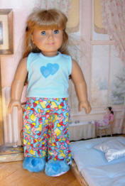 Blue Heart Pajama Set