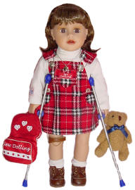 my doll friends were all on the same prosthetic and cancer floor