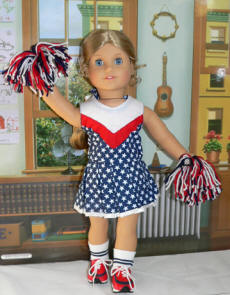 doll cheerleading outfit