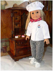 doll chef outfit