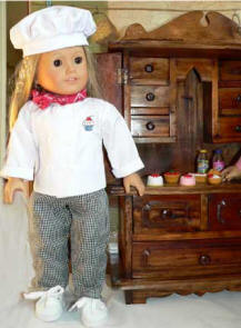 Chefs outfit for 18 inch dolls
