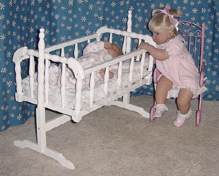 Doll furniture - cradle