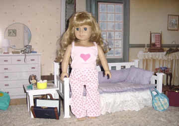 Pink pajamas for dolls