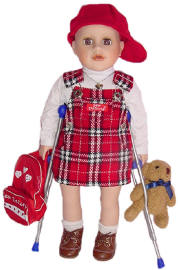 Adorable dolls for kids having chemo.