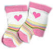 Socks for dolls with hearts