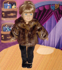 mink coat for your doll
