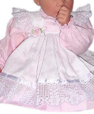 pink pinafore baby doll dress