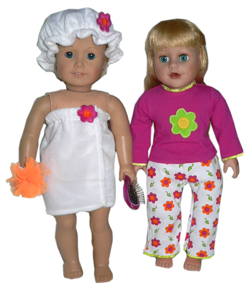 American Girl Doll Pajamas: Sleepwear & Bathrobes For 18 Inch Dolls At Sew  Dolling