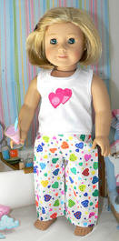 Heart Slumberwear in a Multi-color Print