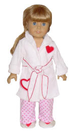 White Bathrobe for dolls