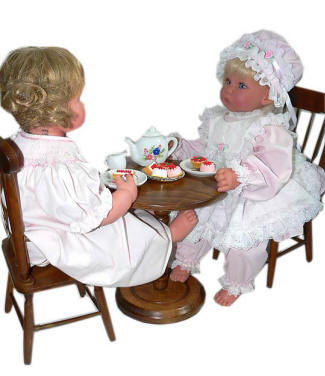 Lee Middleton and American Girl Doll Furniture Table Chair