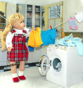 doll clothing washer